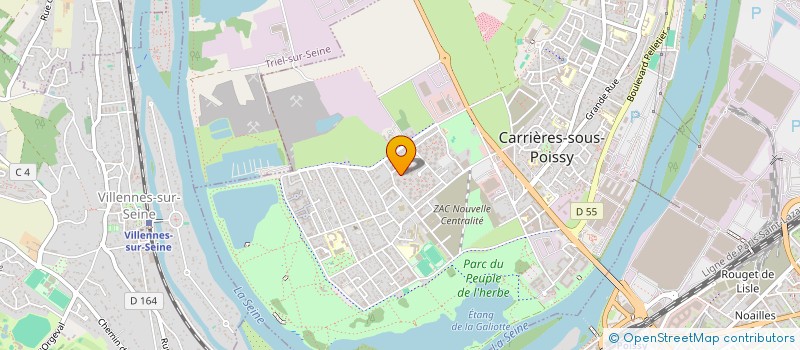 localisation de l'entreprise MONSIEUR MOHAMED MOUSSAID  CARRIERES-SOUS-POISSY