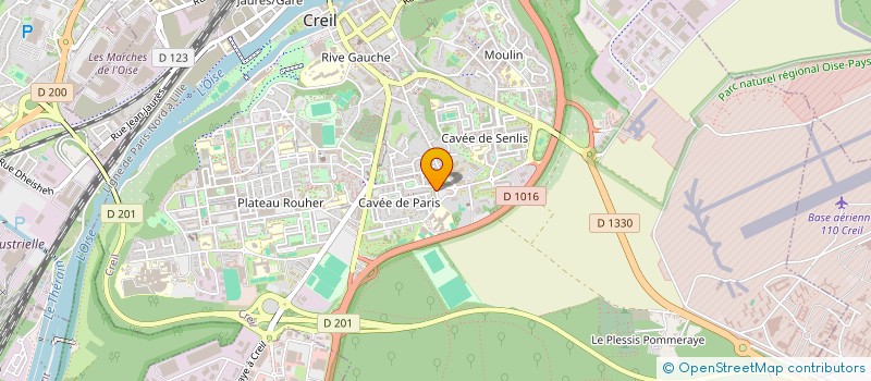 localisation de l'entreprise MONSIEUR MOHAMED MOUSTAMIA  CREIL