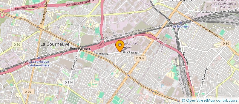 localisation de l'entreprise MONSIEUR MOHAMED MULLA à LA COURNEUVE