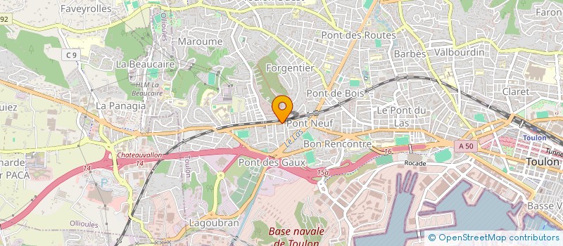 localisation de l'entreprise MONSIEUR MOHAMED N'HERI  TOULON