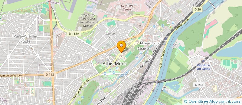 localisation de l'entreprise MONSIEUR MOHAMED NADHIR ZERGUI à ATHIS-MONS