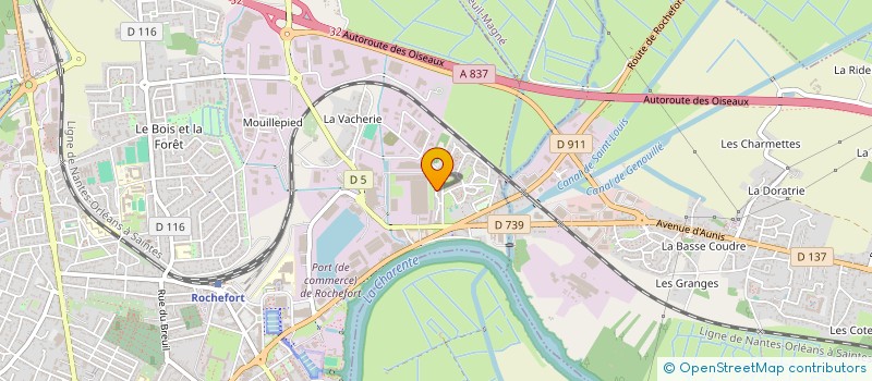 localisation de l'entreprise MONSIEUR MOHAMED NAGIB RABI  ROCHEFORT