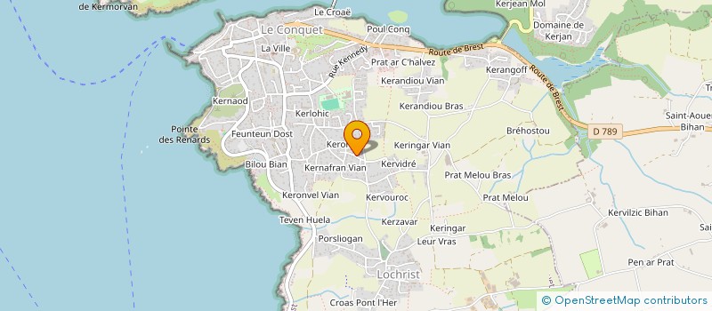 localisation de l'entreprise MONSIEUR MOHAMED NASLI BAKIR  LE CONQUET