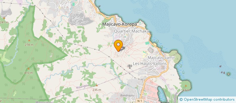 localisation de l'entreprise MONSIEUR MOHAMED OMAR ALI  KOUNGOU