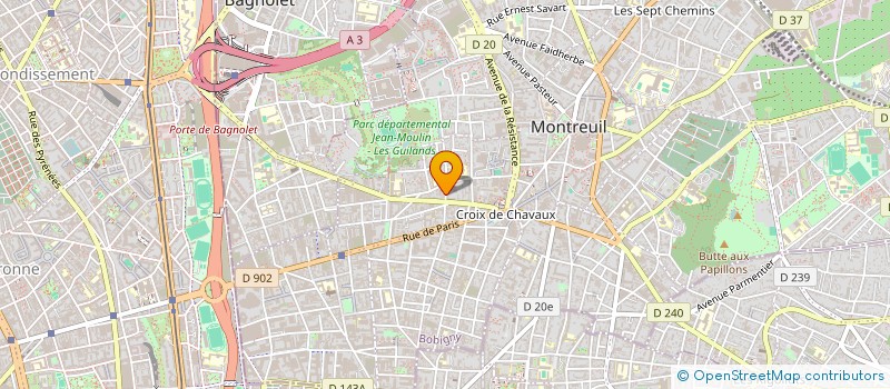 localisation de l'entreprise MONSIEUR MOHAMED OU IDDIR LEKADIR  MONTREUIL