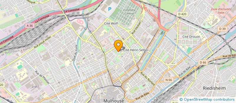 localisation de l'entreprise MONSIEUR MOHAMED OUAMNA  MULHOUSE