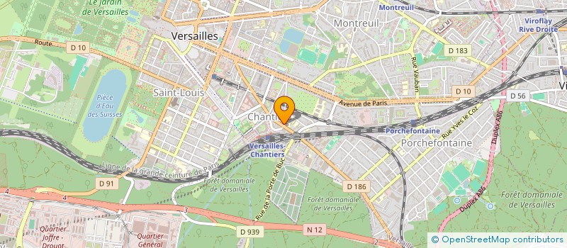 localisation de l'entreprise MONSIEUR MOHAMED OUASTI à VERSAILLES