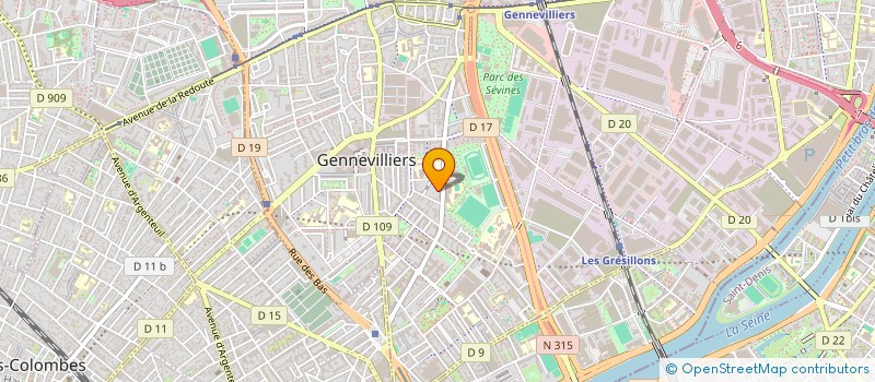 localisation de l'entreprise MONSIEUR MOHAMED OUBADI à GENNEVILLIERS