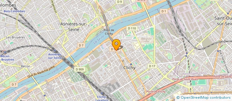 localisation de l'entreprise MONSIEUR MOHAMED OUDAD à CLICHY