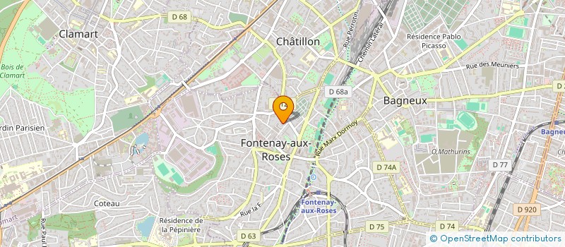 localisation de l'entreprise MONSIEUR MOHAMED OUJAMA à FONTENAY-AUX-ROSES