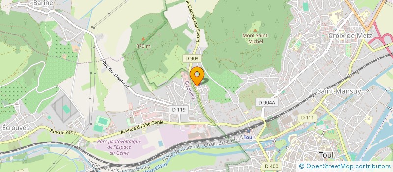 localisation de l'entreprise MONSIEUR MOHAMED OUKERROU  TOUL