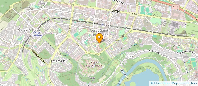 localisation de l'entreprise MONSIEUR MOHAMED OULD BAY  CERGY