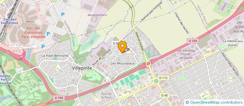 localisation de l'entreprise MONSIEUR MOHAMED OULEHCEN  VILLEPINTE