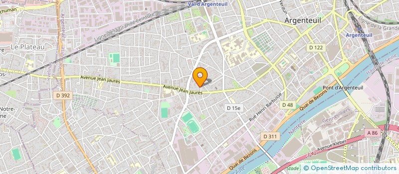 localisation de l'entreprise MONSIEUR MOHAMED OULHSANA  ARGENTEUIL