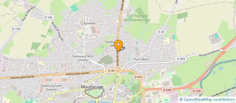 localisation de l'entreprise MONSIEUR MOHAMED QUENBAS à MAUBEUGE
