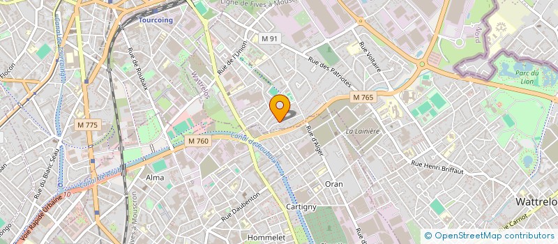 localisation de l'entreprise MONSIEUR MOHAMED RABAI  WATTRELOS