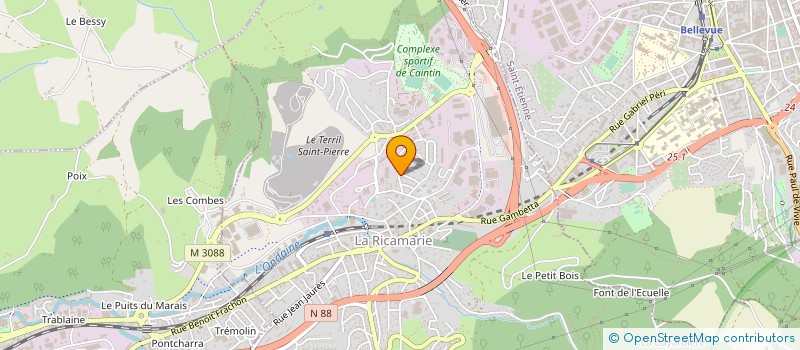 localisation de l'entreprise MONSIEUR MOHAMED RABEHI  LA RICAMARIE