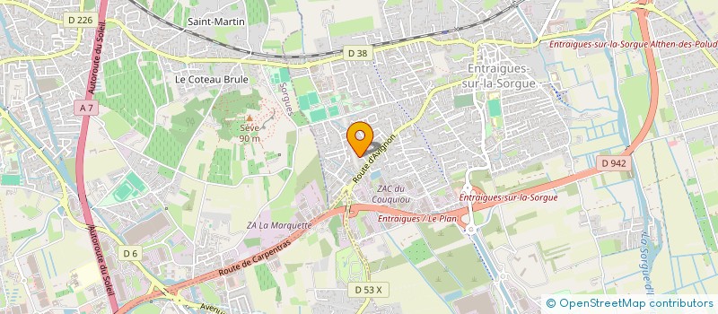 localisation de l'entreprise MONSIEUR MOHAMED RAHHAOUI à ENTRAIGUES-SUR-LA-SORGUE