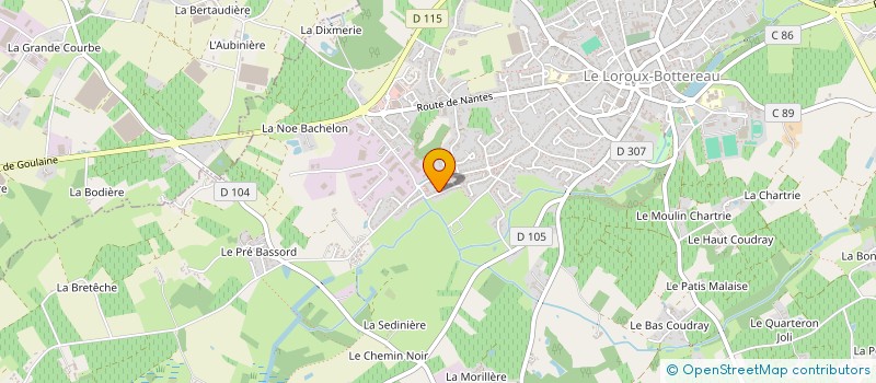 localisation de l'entreprise MONSIEUR MOHAMED RAHHOU  LE LOROUX-BOTTEREAU