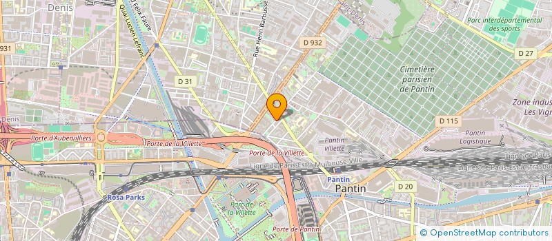 localisation de l'entreprise MONSIEUR MOHAMED RAHMANI à PANTIN