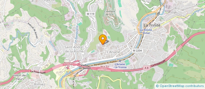 localisation de l'entreprise MONSIEUR MOHAMED RAHMANI BOUZINA à NICE