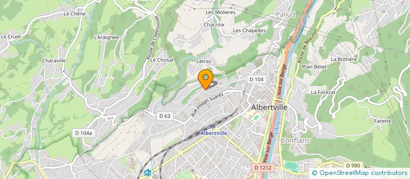 localisation de l'entreprise MONSIEUR MOHAMED RAJAL  ALBERTVILLE