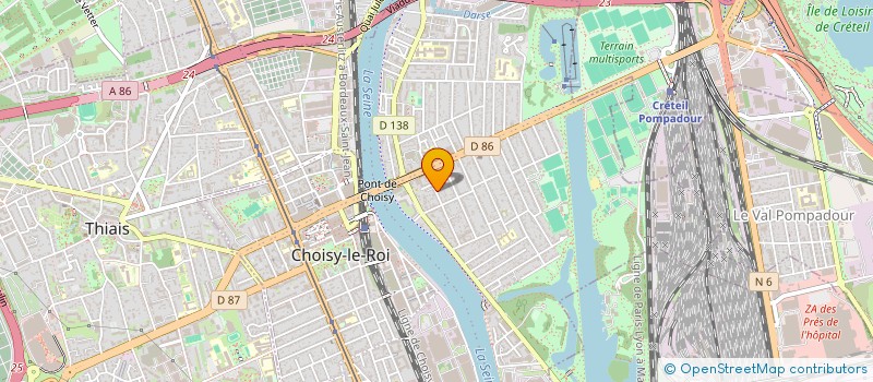 localisation de l'entreprise MONSIEUR MOHAMED RATBI  CHOISY-LE-ROI