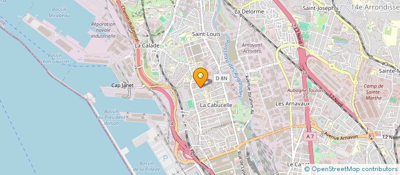 localisation de l'entreprise MONSIEUR MOHAMED REBBAB à MARSEILLE