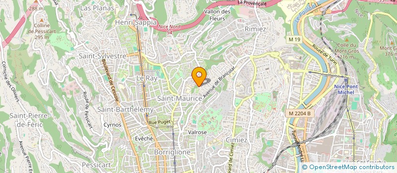 localisation de l'entreprise MONSIEUR MOHAMED RUBAL à NICE