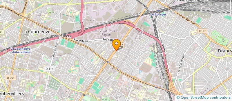 localisation de l'entreprise MONSIEUR MOHAMED SAAD à LA COURNEUVE