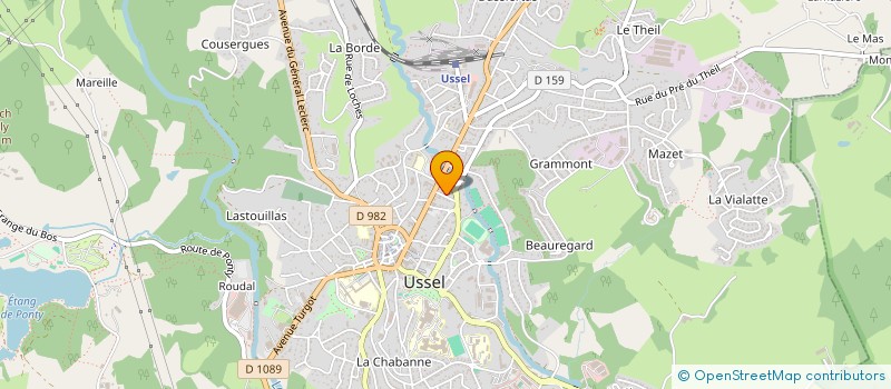 localisation de l'entreprise MONSIEUR MOHAMED SAAD  USSEL