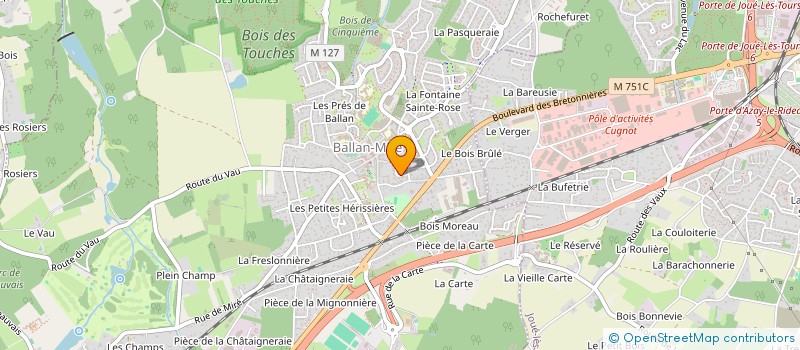 localisation de l'entreprise MONSIEUR MOHAMED SAADNA  BALLAN-MIRE