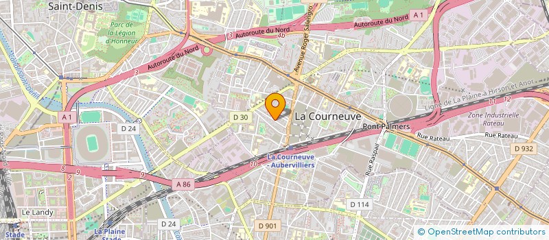localisation de l'entreprise MONSIEUR MOHAMED SAADOUNI à LA COURNEUVE