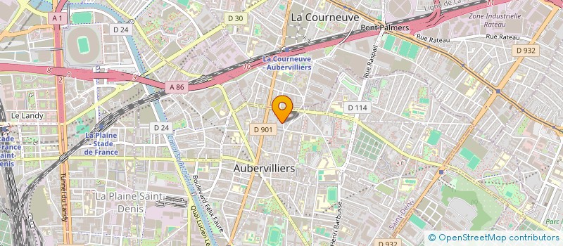 localisation de l'entreprise MONSIEUR MOHAMED SABBAGA  AUBERVILLIERS