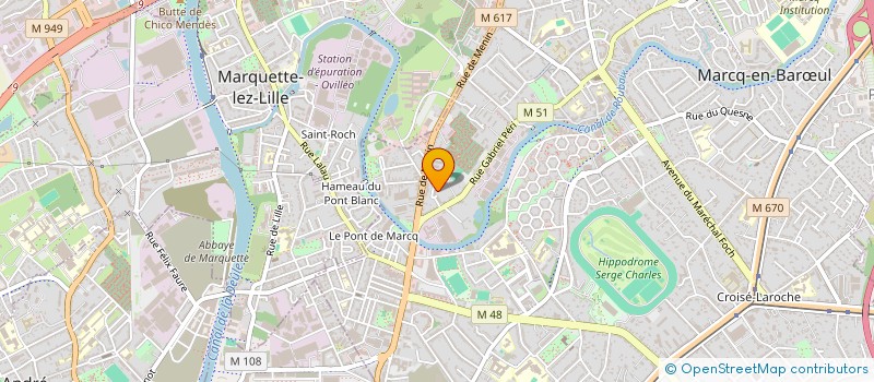 localisation de l'entreprise MONSIEUR MOHAMED SADI  MARCQ-EN-BARUL