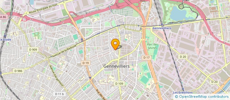 localisation de l'entreprise MONSIEUR MOHAMED SAFAOUI  GENNEVILLIERS