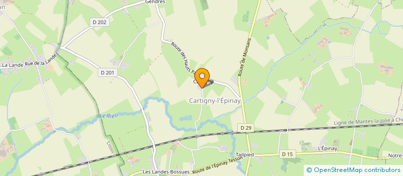 localisation de l'entreprise MONSIEUR MOHAMED SAFOU  CARTIGNY L'EPINAY