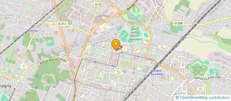 localisation de l'entreprise MONSIEUR MOHAMED SAID AHMED  SARCELLES