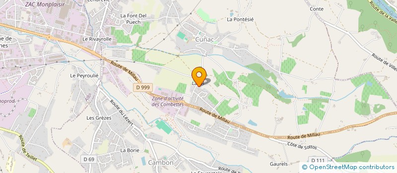 localisation de l'entreprise MONSIEUR MOHAMED SAID SYLLA  CUNAC