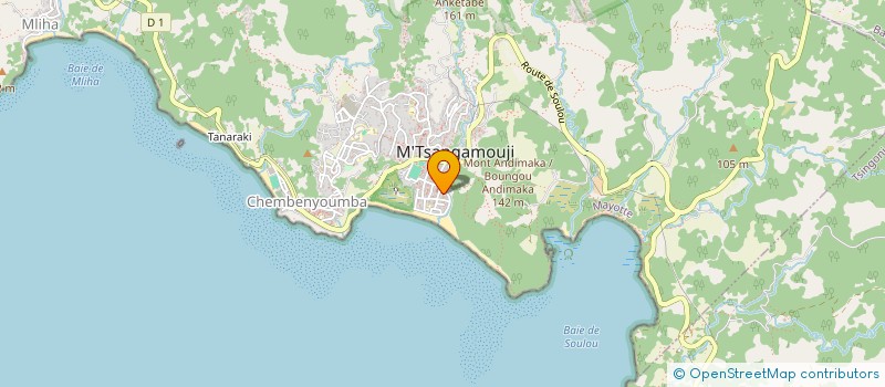 localisation de l'entreprise MONSIEUR MOHAMED SAINDOU à M'TSANGAMOUJI