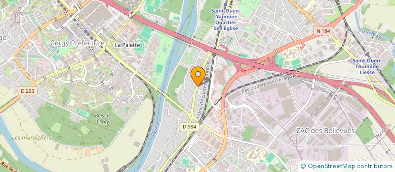 localisation de l'entreprise MONSIEUR MOHAMED SALAH MENOUER  ERAGNY