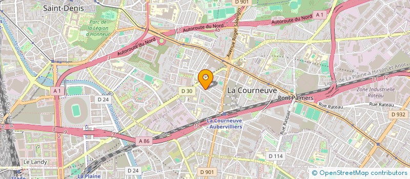 localisation de l'entreprise MONSIEUR MOHAMED SANGARE à LA COURNEUVE