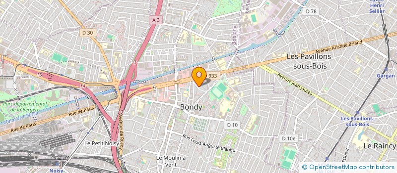localisation de l'entreprise MONSIEUR MOHAMED SANGARE à BONDY