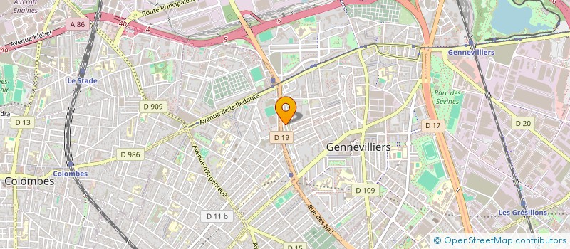 localisation de l'entreprise MONSIEUR MOHAMED SAOUD à GENNEVILLIERS