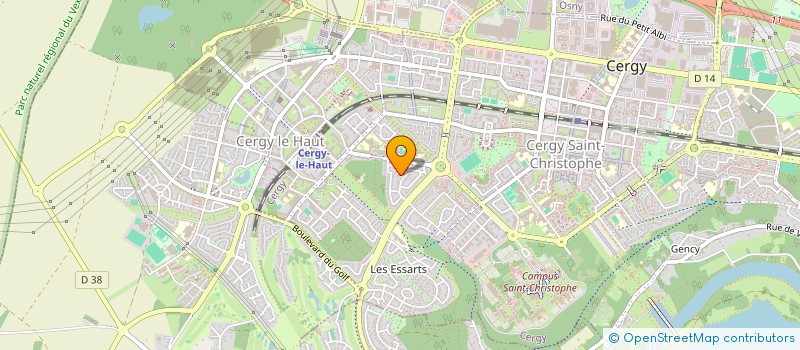 localisation de l'entreprise MONSIEUR MOHAMED SERGE  CERGY