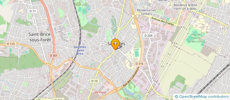 localisation de l'entreprise MONSIEUR MOHAMED SHAHIN  SARCELLES