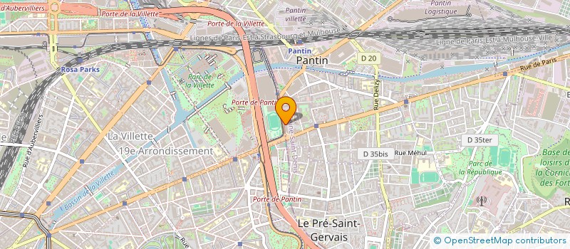 localisation de l'entreprise MONSIEUR MOHAMED SHOHID MIAH  PANTIN