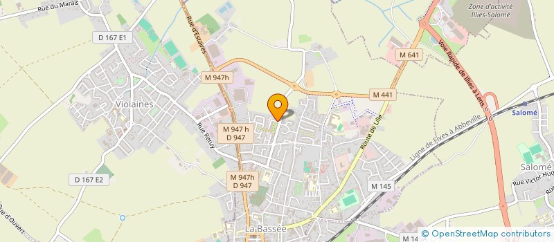 localisation de l'entreprise MONSIEUR MOHAMED SLAOUTI  LA BASSEE