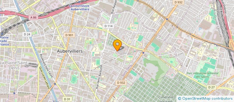 localisation de l'entreprise MONSIEUR MOHAMED SOUHAM  AUBERVILLIERS