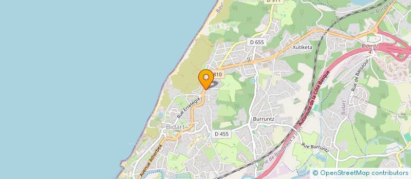 localisation de l'entreprise MONSIEUR MOHAMED SOUHNOUN  BIDART